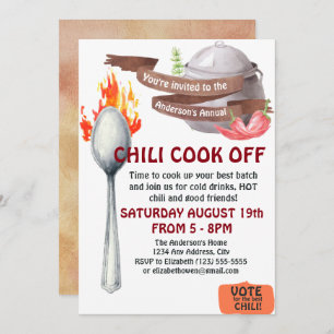 Chili Cook Off Invitation