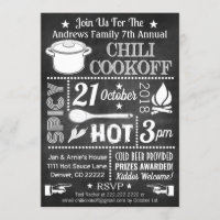 Chili Cook Off Invitation