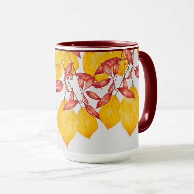 Chili et Turmeric sur une Mug Combo (15 oz. ) (Devant droit)