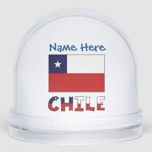 Chili Pavillon chilien Personnalisation bleue