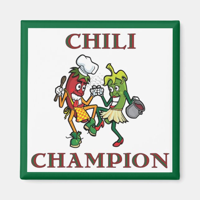 Chili Peppers Chili Champion Magnet (Devant)