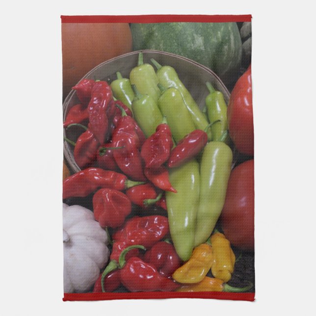 Chili Peppers Serviette de cuisine (Vertical)