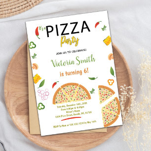 Chili Pizza Invitations d'anniversaire