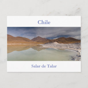 Chili - Salar de Talar sel carte postale plate san