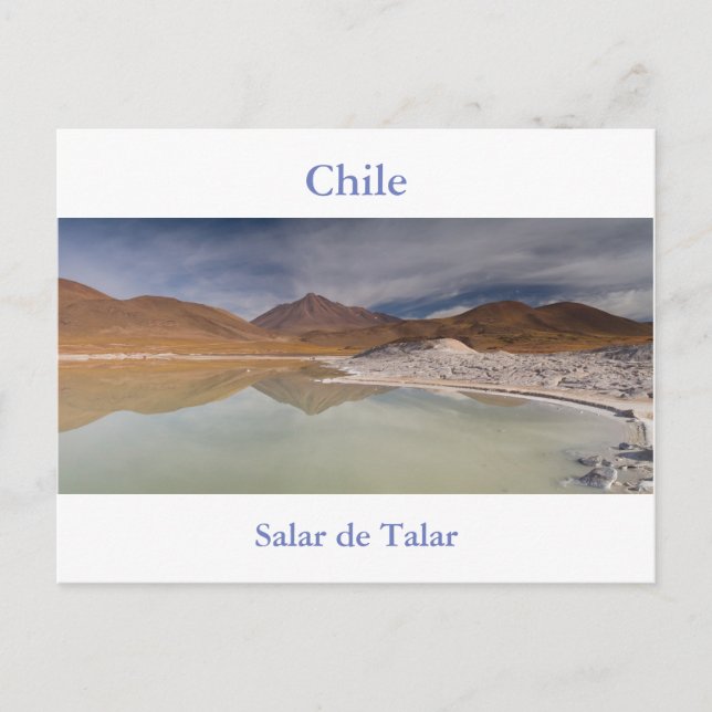 Chili - Salar de Talar sel carte postale plate san (Devant)
