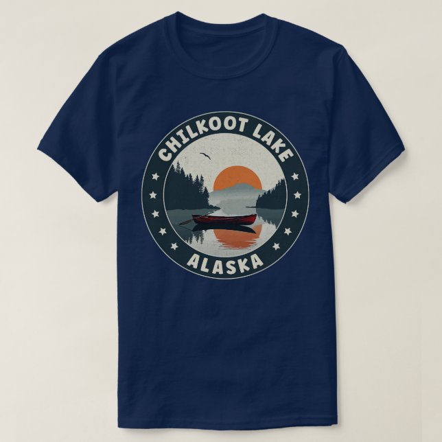 Chilkoot Lake Alaska Sunset TShirt (Design devant)