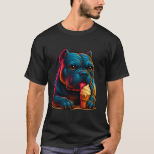 Chill Pup Glow – T-Shirt Néon Glace Bulldog