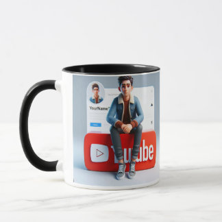Chill & Sip : YouTube Edition Mug Social Media Log