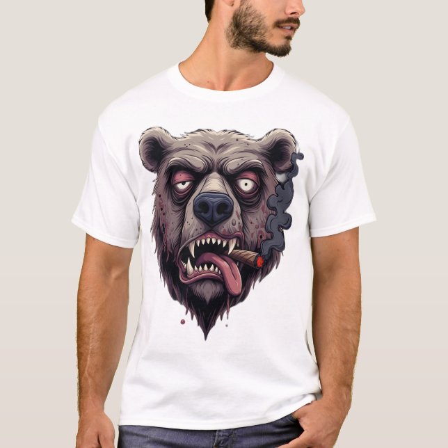 Chill Smokey Bear Vibes T-Shirt (Devant)