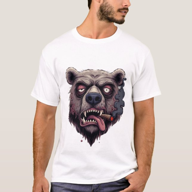 Chill Smokey Bear Vibes T-Shirt (Devant)