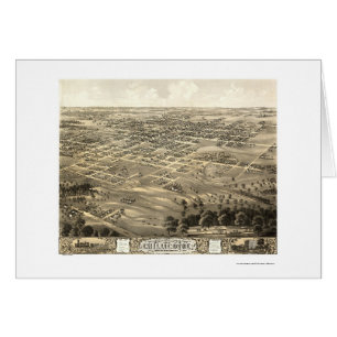 Chillicothe, carte panoramique de MOIS - 1869