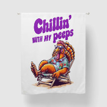 Chillin' avec My Peeps Rideau de Pâques | Amusant