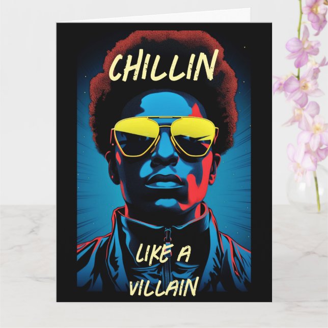 Chillin comme un vilain carte de voeux (Orchidée)