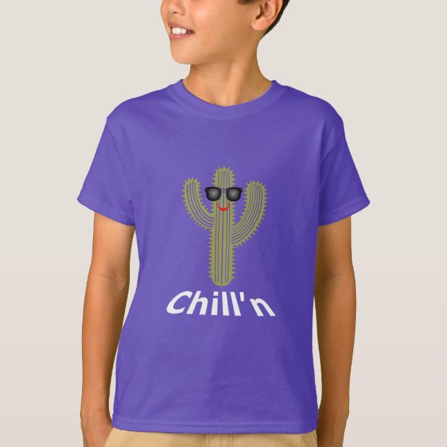 Chill'n Cactus Design - T-shirt de base pour enfan (Devant)
