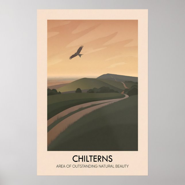 Chilterns AONB Travel Poster (Devant)