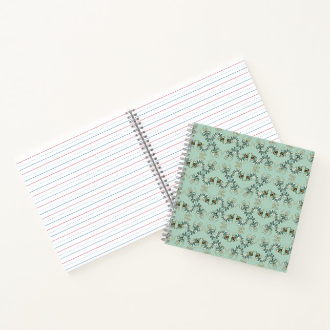 Chimera - Peacock Seahorse Carré Carnet (Intérieur)