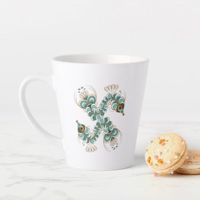 Chimera - Peacock Seahorse Latte Mug (En situation)