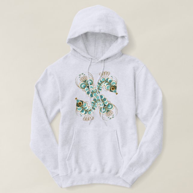 Chimera - Peacock Seahorse Unisex Pullover Sweat - (Design devant)