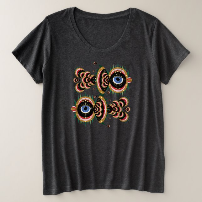 Chimera - Poisson Oiseau Plus Taille T-shirt femme (Design devant)
