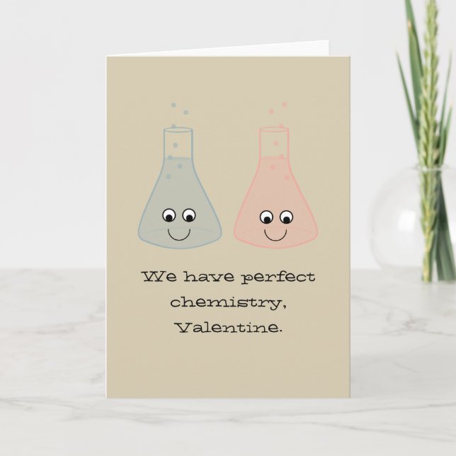 Chimie mignonne Carte Saint Valentin (Devant)