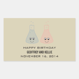 Chimie mignonne Stickers Anniversaire