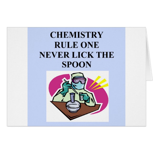 chimie : ne léchez jamais la cuillère (Devant horizontal)