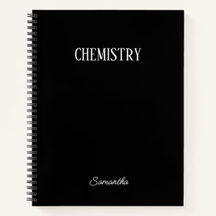 Chimie noire personnalisée Carnet d'objet