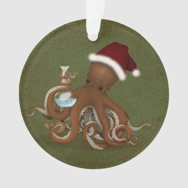 Chimie Octopus Steampunk Science de Noël (devant)