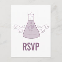 Chimie sucrée pourpre Carte postale RSVP