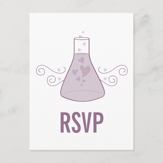Chimie sucrée pourpre Carte postale RSVP (Devant)