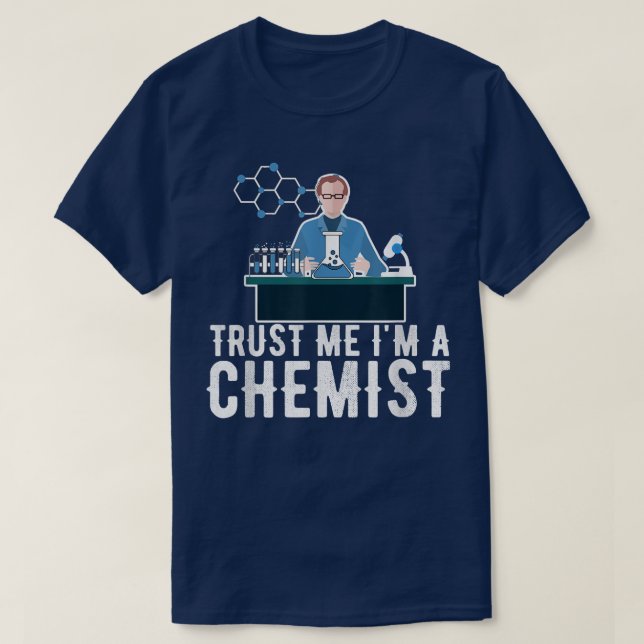 Chimie Tshirt Science Molecule Atom chimique En (Design devant)