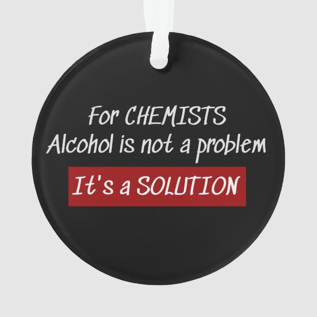 Chimistes Alcool Solution Chimie Plaisanterie (dos)