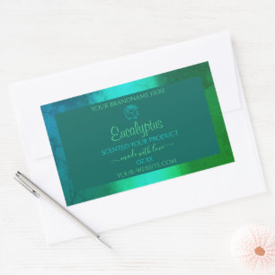 Chimmersif Turquoise Motif vert produit Étiquettes
