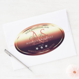 Chimmery Rouge Brown Produit Étiquettes Bijoux Ini