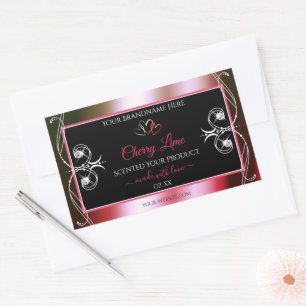 Chimmery Rouge et Vert Produits Étiquettes Bijoux 