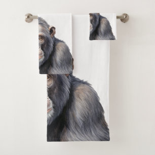 Chimpanzé aquarelle peinture de singe