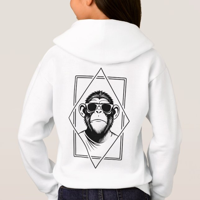 Chimpanzé Rétro-Chic Diamant – La Géométrie Rencon (Dos)