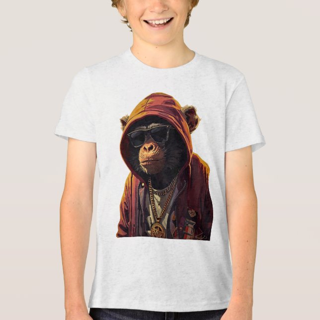 Chimpanzé Urbain – Chimpanzé Cool avec Sweat à Cap (Recto)