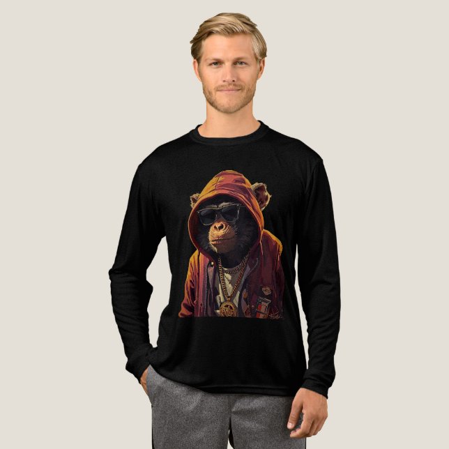 Chimpanzé Urbain – Chimpanzé Cool avec Sweat à Cap (Recto complet)