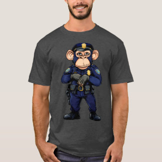 Chimpanzee police monkey - chimpanzee T-Shirt