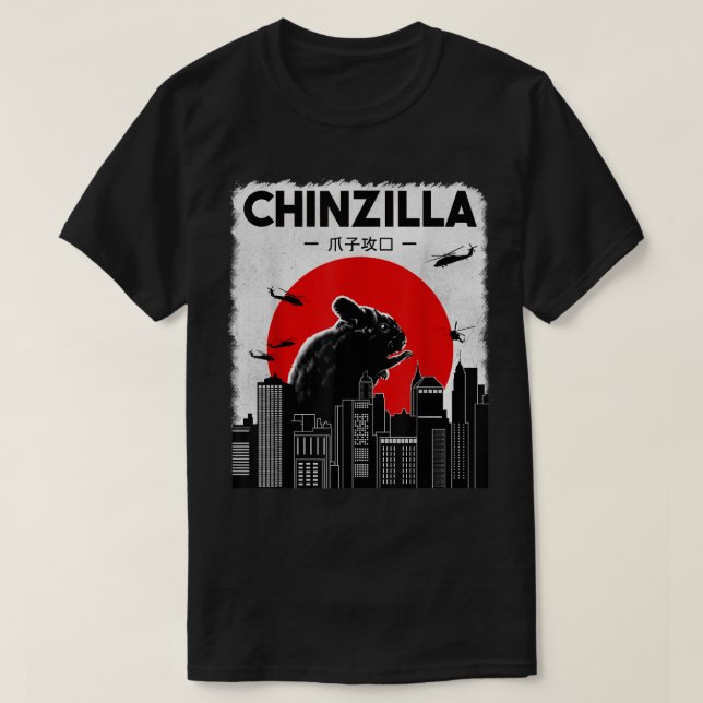 Chinchilla, Funny Tshirt Chinzilla, Chinchilla Lo (Design devant)