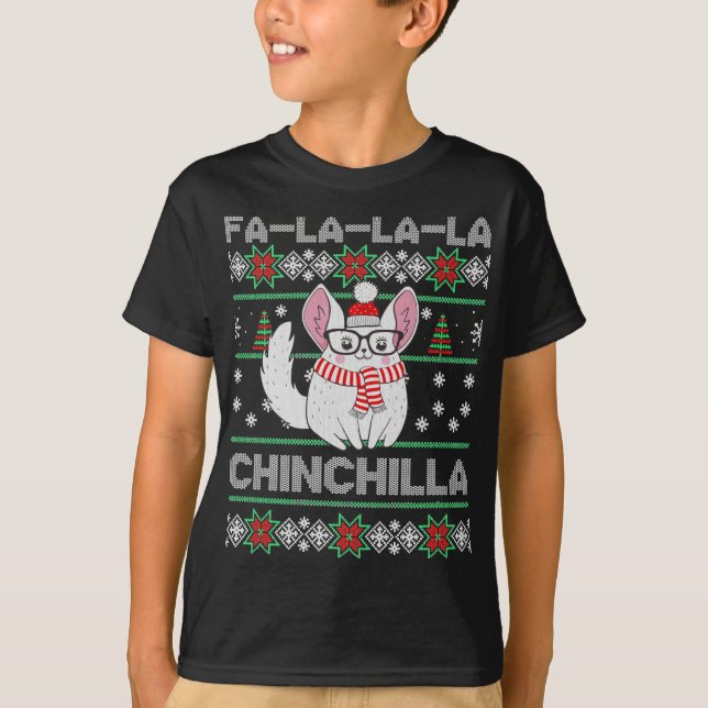 Chinchilla Vilain Sweat de Noël (Devant)