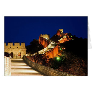 Chine, Badaling, Grande Muraille, vue de