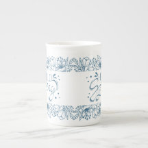 Chine Bone tasse Bonjour printemps