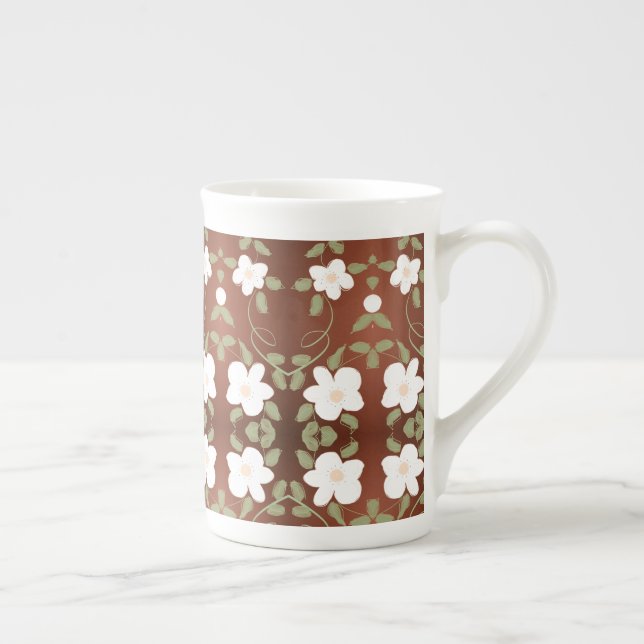 Chine Brown de miel Fleurs de café Mug (Droite)