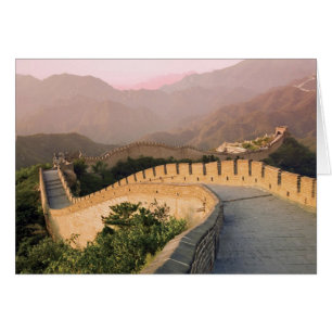 Chine, comté de Huairou, Coucher de soleil sur le