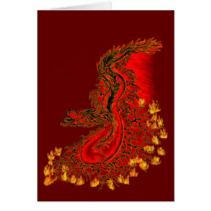 Chine Dragon rouge et or design