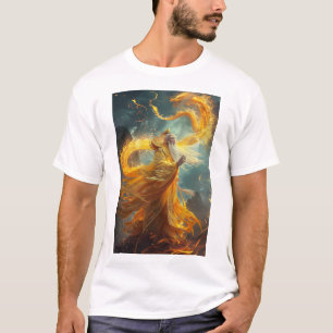 Chine Golden Dragon Oriental T-shirt pour hommes e