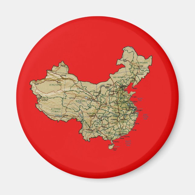 Chine - Magnet de cartes (Devant)