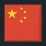 Chine - Magnet de drapeau<br><div class="desc">Un aimant avec le drapeau de la République populaire de Chine.</div>